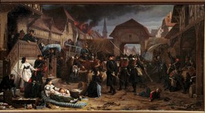 Krieg von 1870: Die Requisitionen in Reichshoffen von Benjamin Ullmann