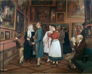 Bauern im Museum von Benjamin Vautier
