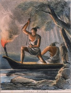 Indianer beim Fischen, ca. 1845