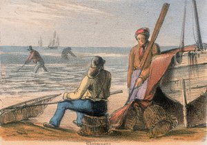 Garnelenfischer, um 1845