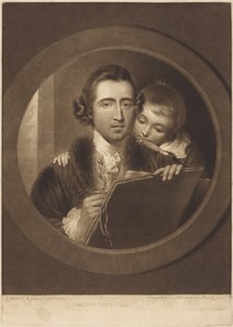 Benjamin West und sein Sohn Raphael Lamar West von Benjamin West