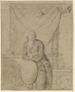 Porträt eines Mannes vor einem Fenster von Benjamin West