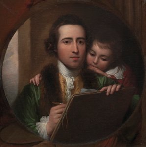 Der Künstler und sein Sohn Raphael