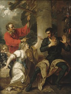 Das Fräulein und Orlando von Benjamin West