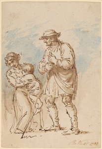 Vagabundenfamilie (recto) von Benjamin West