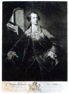 Porträt von Charles Watson-Wentworth, zweiter Marquis von Rockingham (1730-82), graviert von Richard Houston