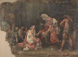 Sophonisbe kniet vor Masinissa von Benjamin Wolff