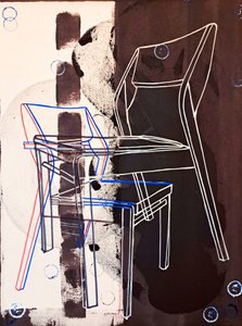 Chaise-Prototyp, nach David Gour, 2023 von Benoit Erwann Boucherot
