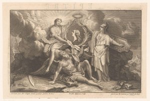 Allegorie auf die Unsterblichkeit des französischen Königs von Benoît Audran (II)