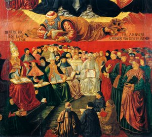 Arabischer Philosoph Averroes (Detail) von Benozzo di Lese di Sandro Gozzoli