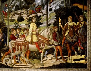 Die Reise der Heiligen Drei Könige von Benozzo di Lese di Sandro Gozzoli