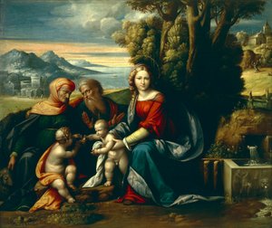 Heilige Konversation von Benvenuto Tisi da Garofalo