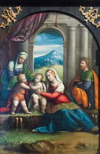 Heilige Familie mit Johannes und Elisabeth