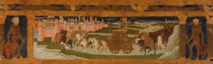 Predella-Tafel: Triumph Davids von Benvenuto di Giovanni