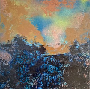 Lebendige abstrakte Landschaft