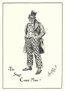 Der Bühnenkomiker (Gravur) von Bernard (after) Partridge
