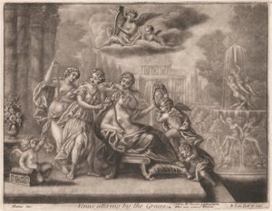 Venus wird von den Grazien gekleidet von Bernard Lens