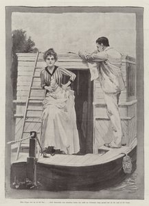 Die seltsamen Abenteuer eines Hausboots, von William Black von Bernard Partridge