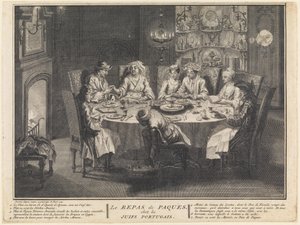 Die Feier des Pessachmahls von Bernard Picart