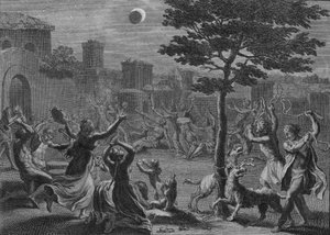 Verzweiflung der Peruaner während der Mondfinsternis, 1723