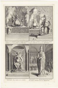 Vier chinesische Götter, 1728