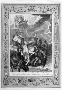 Phaeton von Jupiters Blitz getroffen, 1733