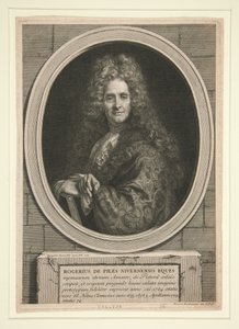 Ohne Titel (Porträt von Roger de Piles) von Bernard Picart