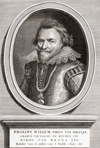 Porträt von Philipp Wilhelm, Prinz von Oranien (1554-1618) von Bernard Picart