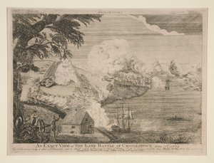 Eine genaue Ansicht der letzten Schlacht bei Charlestown (Bunker Hill) von Bernard Romans