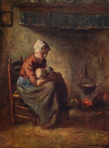 Eine Hüttchen-Madonna, um 1915