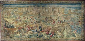 Episode der Schlacht von Pavia (1525) von Bernard van Orley