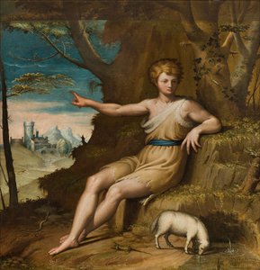 Kapelle Unserer Lieben Frau des Volkes, zweites südliches Joch, Bernardino Campi, San Giovanni nel Desert 1569 von Bernardino Campi