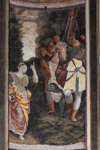 Detail des Martyriums der Heiligen Katharina von Bernardino Lanino