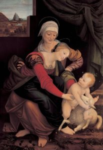 Die Heilige Anna selbdritt von Bernardino Lanino