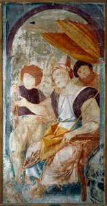 Italien, Varallo, Gemäldefragment der Geißelung von Bernardino Lanino