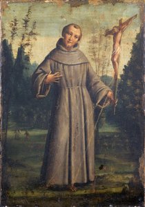 Der heilige Franz von Assisi, ca. 1545 von Bernardino Lanino