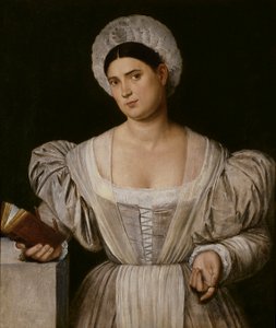 Porträt einer Frau (Agnese, die Schwägerin des Malers?) von Bernardino Licinio