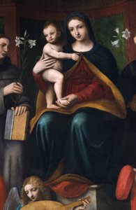 Heilige Konversation, Pala Raimondi, 1517-18 von Bernardino Luini