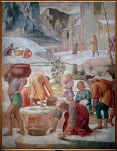 Das Sammeln von Manna, Israeliten in der Wüste