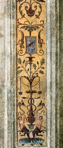 Detail eines Pilasters mit grotesken Figuren von Bernardino di Betto Pinturicchio