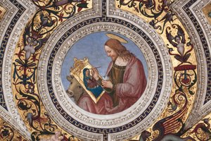 St. Lukas (Detail) von Bernardino di Betto Pinturicchio