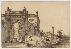 Eine venezianische Villa von Bernardo Bellotto