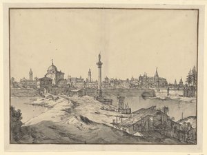 Imaginäre Ansicht von Padua von Bernardo Bellotto