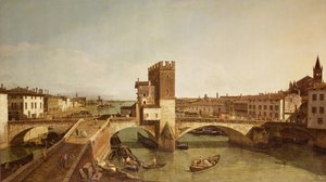Die Brücke bei Delle Navi, Verona
