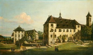 Die Festung Königstein: Hof mit der Magdalenenburg, 1756-1758 von Bernardo Bellotto