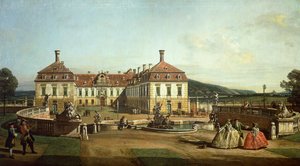 Das kaiserliche Schloss von Schlosshof von der Gartenseite von Bernardo Bellotto