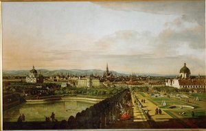 Wien vom Belvedere aus gesehen von Bernardo Bellotto