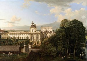 Schloss Wilanów von Süden aus gesehen von Bernardo Bellotto