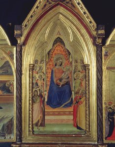 Triptychon der Jungfrau und des Kindes auf dem Thron, 1338