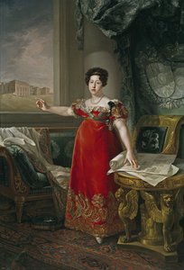 Maria Isabel von Portugal (1797-1818) vor dem Prado-Museum von Bernardo Lopez y Piquer